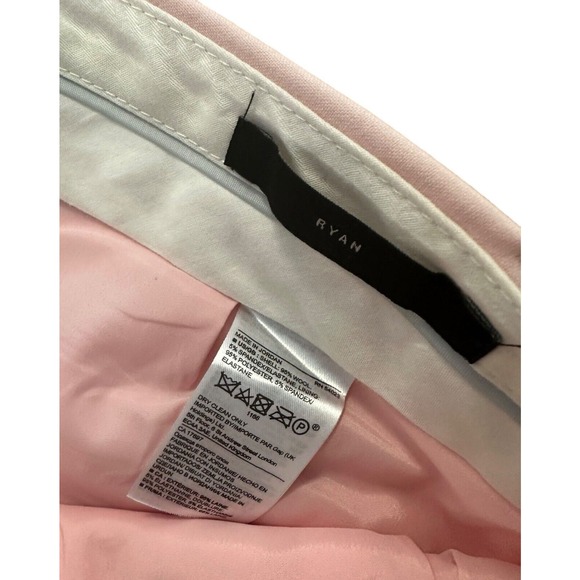 Banana Republic Women's Ryan Dress Pants Wool Career Pants Sz 4 Short Light Pink - Picture 4 of 7